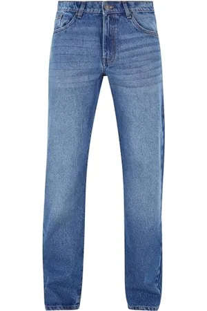 Urban classics Herren Jeans Heavy Ounce Straight Fit Jeans, lässige Jeans für Männer, Straight Leg, Loose Fit, , 36