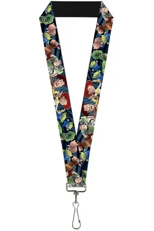Buckle Unisex-Erwachsene Lanyard-1.0-Toy Story Characters Running2 Denim Rays Schlsselanhnger, , Einheitsgröße