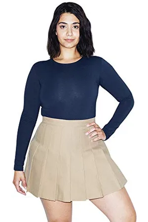 American Apparel Damen Gabardine Skirt Tennis-Rock, , Mittel