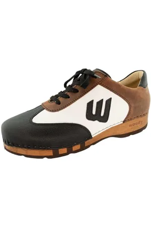 Woody Herren Niki Clog Sneaker, Cervo Nero-Tabacco, 48 EU