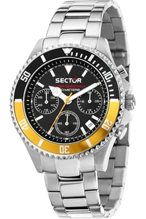 Sector No Limits Herren Analog Quarz Uhr mit Edelstahl Armband 8056783168606