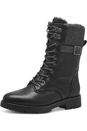 Jana Damen Winterstiefeletten zum Schnüren mit Schnalle Vegan, , 39 EU