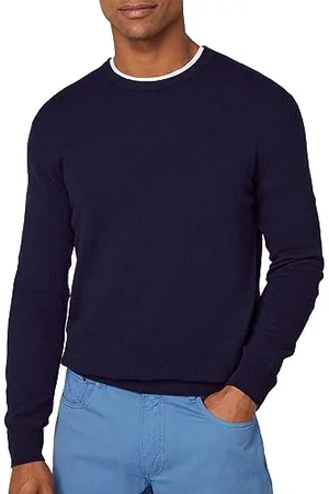Hackett Herren Merino Cash Mix Crew Pullover, , XXL