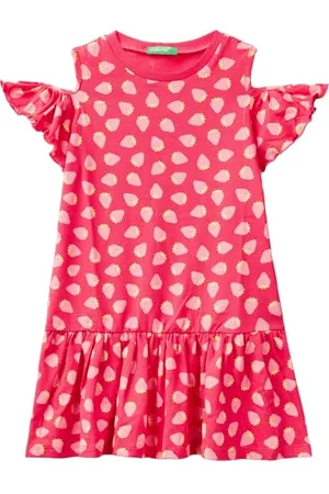Benetton Mädchen und Mädchen 3m39gv00u Kleid, , 116 cm