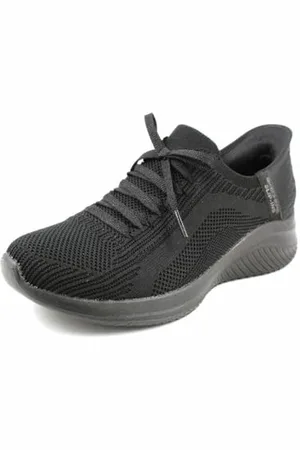 Skechers Damen Ultra Flex 3.0 Brilliant Path Sneakers,Sports Shoes, Black Knit/Trim, 39.5 EU