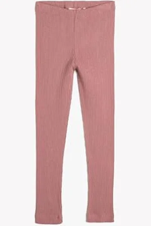 Koton Girls Basic Leggings Ribbed Elastic Waist Soft Touch