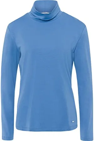 Brax Damen Style Camilla Fluid Basic Schlichtes Rollkragenshirt Sweatshirt, , 42