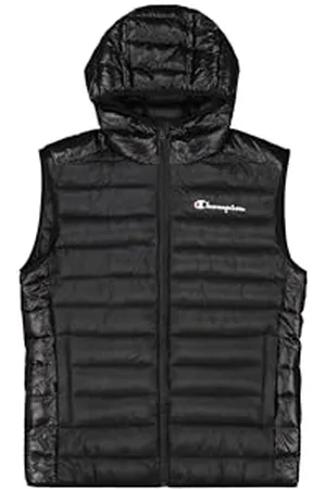 Champion Herren Legacy Outdoor (220341) -Wr Light Nylon Cirè 35gr Small Script Logo High-Neck Gefütterte Weste, , XXL