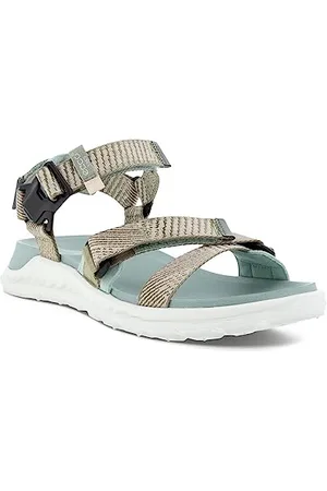 Ecco Damen EXOWRAP W 3S TEX Sandal, SAGE/BEIGE/Ice Flower, 38 EU