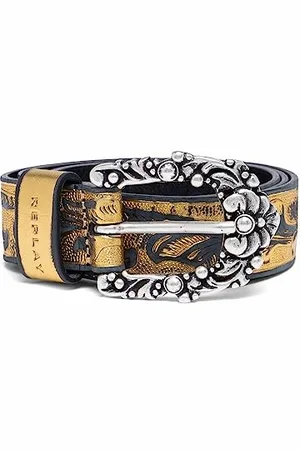 Replay Damen Gürtel Laminiertes Leder, Gold , 85 cm