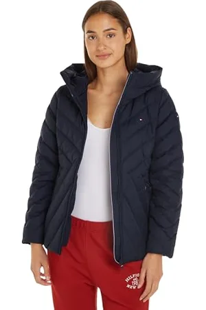 Tommy Hilfiger Damen Daunenjacke Down Jacket mit Kapuze, , XS