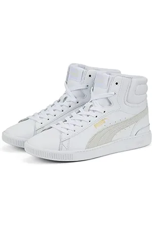 PUMA Damen Vikky V3 Mid L Sneaker, Weiß Weiß Team Gold, 37 EU