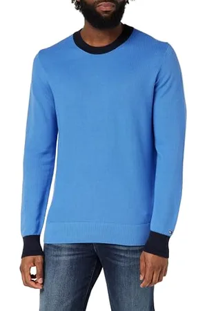 Tommy Hilfiger Herren Pullover Chain Ridge Structure C Neck Baumwolle, , S