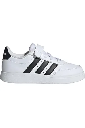 adidas BREAKNET 2.0 Shoes Children Tennisschuhe, Cloud White/core Black/core Black, 32 EU