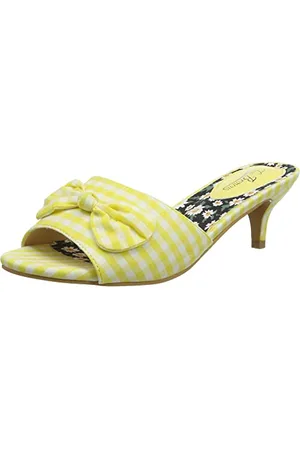 Joe Browns Damen Gingham-Schleifen-Schlupfschuhe Plattform, , 41.5 EU