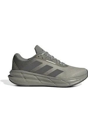 adidas Herren Questar 3 Running Shoes Laufschuhe, Silver Pebble/Charcoal/Olive strata, 42 2/3 EU