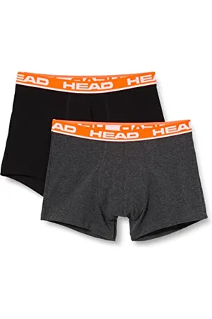 Head Herren Boxer Unterwäsche, Grau/Rot, S (2er Pack)