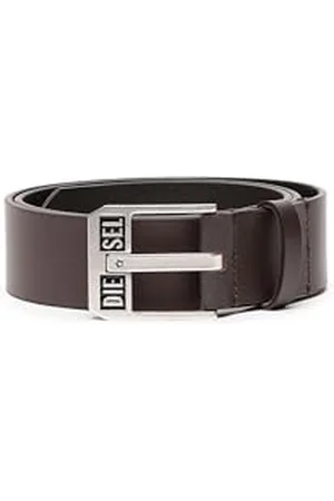 Diesel _LOGO BLUESTAR II BELT_APPAREL_BELT_Dunkelbraun/Silber Amerika_85