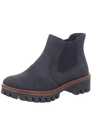 Rieker Damen Herbst/Winter Chelsea Boots, Schwarz (schwarz/schwarz / 01 01), 39 EU
