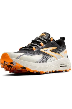 Brooks Herren Cascadia 18 Sneaker, Black/Blue Wash/Orange, 46 EU