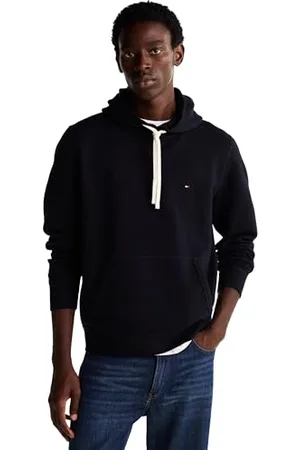 Tommy Hilfiger Herren Hoodie Essential Fleece Regular Fit, Blau (Desert Sky), L