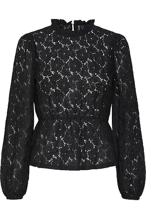 Pieces® Damen Pcjanessa Ls Lace Top, ,XL