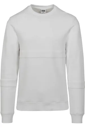 Urban classics Herren Heavy Pique Crew Pullover, (White 00220), XXL EU