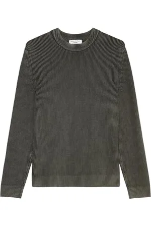 Marc O’ Polo Marc OߴPolo Denim Herren Strickpullover aus Bio-Baumwolle mit Rundhalsausschnitt, Grau (Tornado Grey), XXL