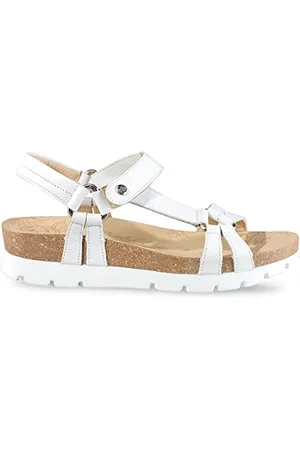 Panama Jack Damen Sally Basics Offene Sandalen mit Keilabsatz, (White)