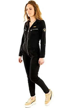 Schott NYC Damen TRJUMP21W Jumpsuit, Black, M