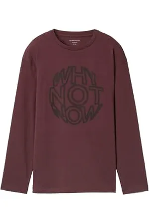 TOM TAILOR Jungen Kinder Oversize Longsleeve mit Print, , 128