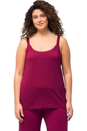 Ulla Popken Damen Spaghetti-Top Top, , 50-52