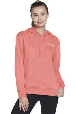 Skechers Damen Signature Pullover Hoodie Hooded Sweatshirt,