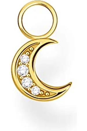 Thomas Sabo Einzel Ohrring Anhänger Mond gold vergoldetes Silber EP003-414-14