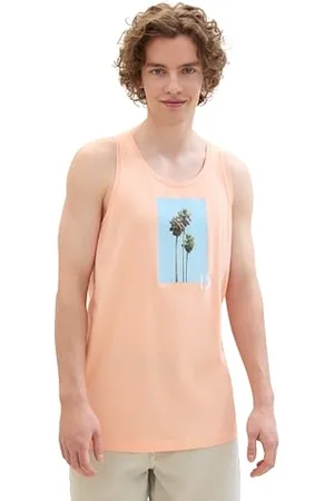 TOM TAILOR Herren Sommer Tanktop mit Print, , XL