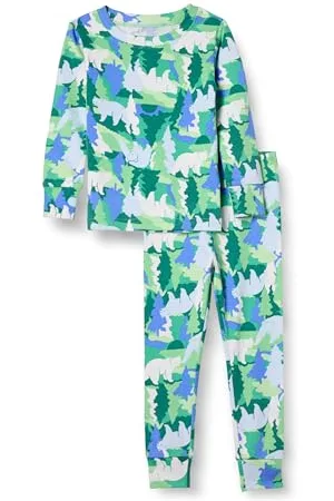 Amazon Unisex Kinder Eng Anliegende Schlafanzugsets Aus Baumwolle, 2-Teilig, , 4 Jahre