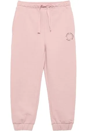 QS by s.Oliver Unisex Jogginghose aus Sweat mit kleinem Print-Detail zartrosa 104