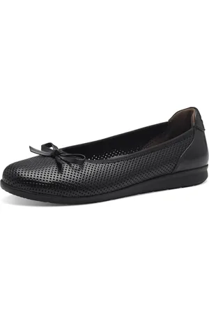 Tamaris COMFORT Damen Ballerinas aus Leder mit Schleife, , 37 EU