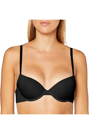 Emporio Armani Damen Bra Basic Bonding Microfiber Push-Up-BH, Blickdicht, Black, 32C