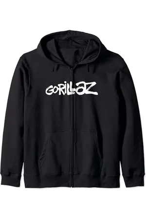 Gorillaz White Paint Brush Logo Kapuzenjacke