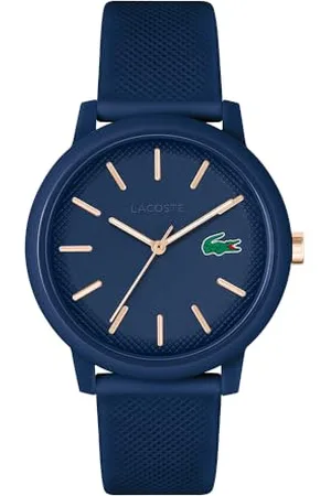 Lacoste Analog Quarzuhr für Herren Kollektion .12.12 mit Marinblaues Silikonarmband - 2011234