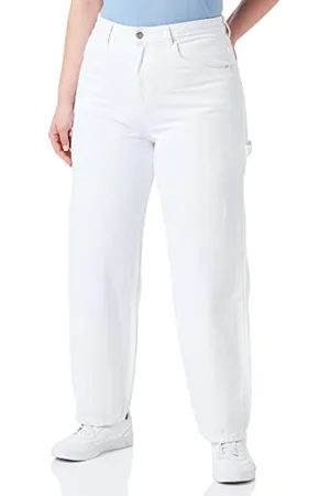 Dr Denim Dr Denim Damen Faye Worker Jeans, White, L/30
