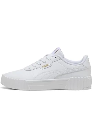PUMA Carina 3.0 JR Sneaker, White Gold, 36 EU