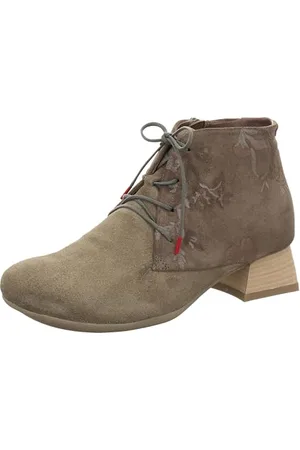 Think! Damen Delicia nachhaltige Leder gefütterte Stiefelette, 2000 Graphite/Kombi, 41.5 EU
