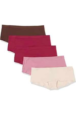 Amazon Damen Boyshort-Unterwäsche Baumwolle (Erhältlich in Übergröße), 5er-Pack, , 46