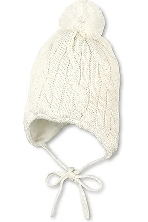 Sterntaler Unisex Kinder Strickmütze Mit Bommel Mütze, , 39 EU