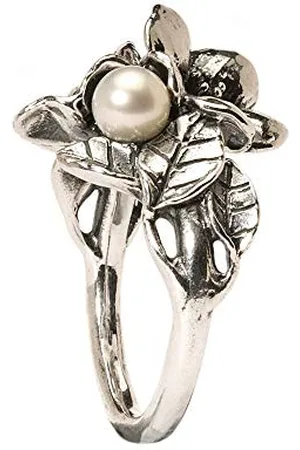 Trollbeads Damen-Ring Weißdorn Perle 925 Sterling Gr. 54 (17.2) R5102-54
