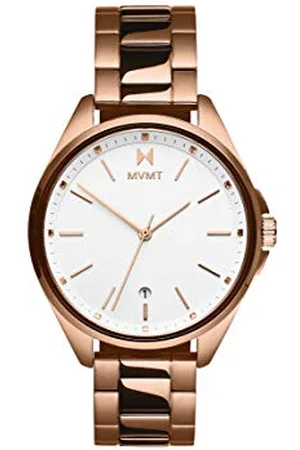 MVMT Analog Quarzuhr für Damen mit Roségoldfarbenes Edelstahlarmband - 28000002-D
