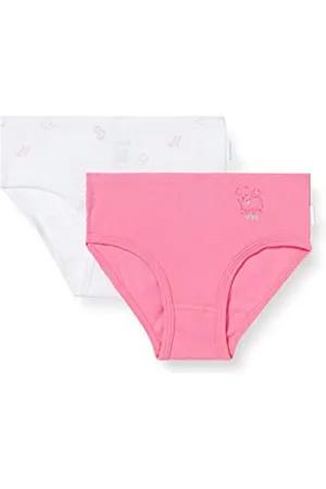 Schiesser Mädchen 2 Pack Hüftslips Höhere Passform Unterwäsche Feinripp - 100% Organic Bio Baumwolle Größe 92 Bis 140 Slip, , 92 EU