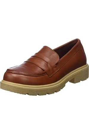 Andrea Conti Damen Mokassin, Kastanie-Beige, 42 EU